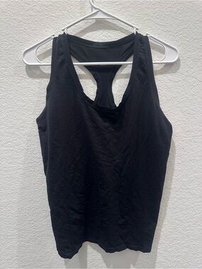Fabletics Black Racerback Workout Tank